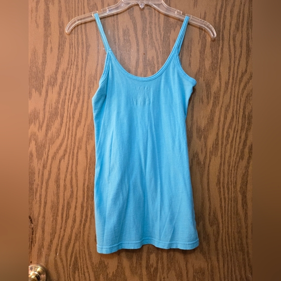 Cute turquoise cami/tank shirt. Very soft. Worn once. - Picture 1 of 3